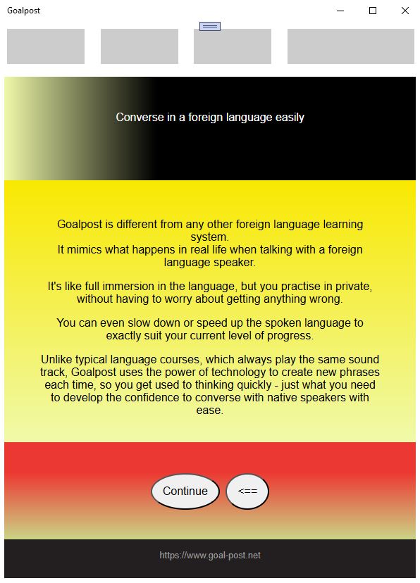 Language app installation screen 3